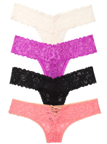 The Lacie 4-pack Lace Thong Panties 11181534