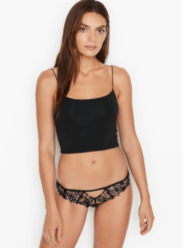 VERY SEXY Embroidered &amp; Mesh Cheeky Panty 11187345