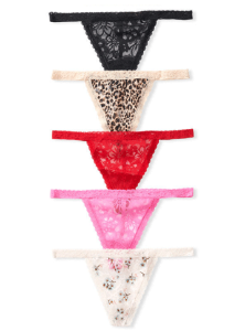 THE LACIE 5-Pack Lace V-String Panty 11185601